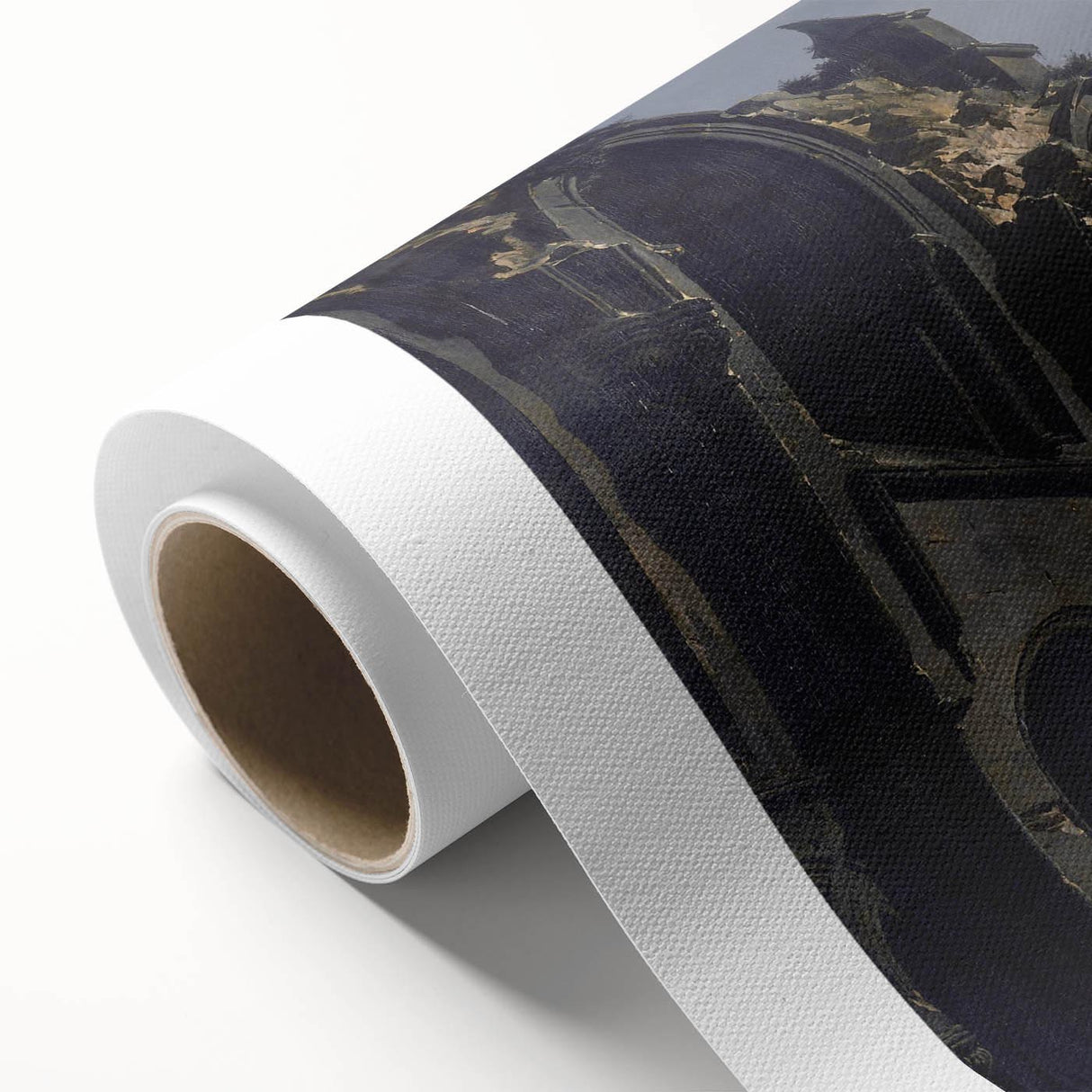 The Ruins of Holyrood Chapel - Romanticism Era Canvas Print