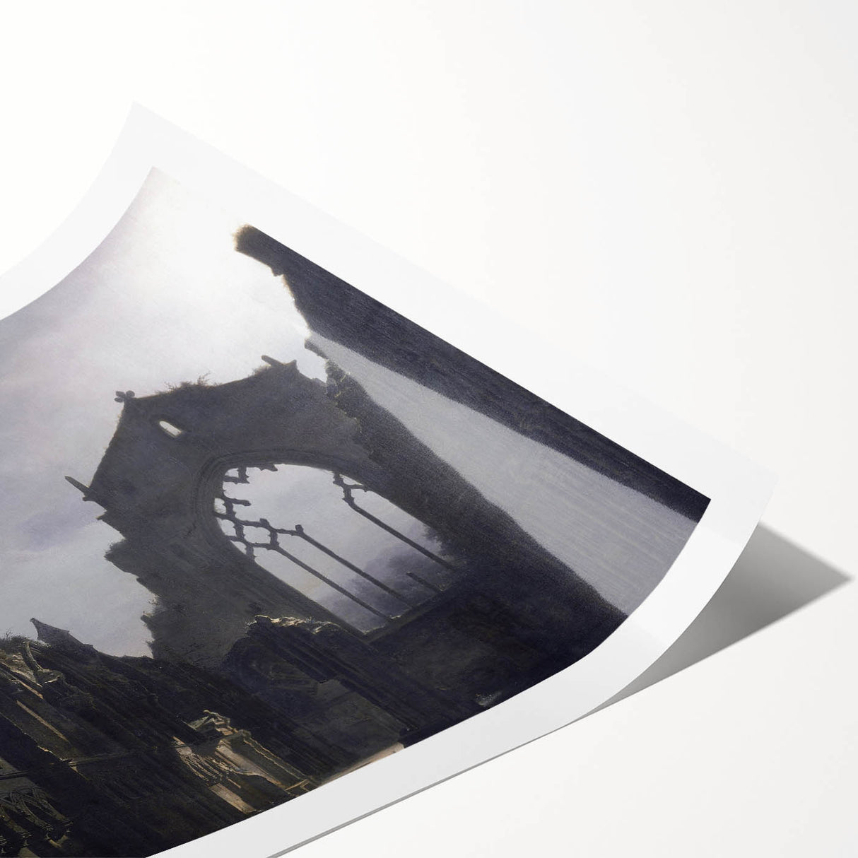 The Ruins of Holyrood Chapel - Romanticism Era Canvas Print