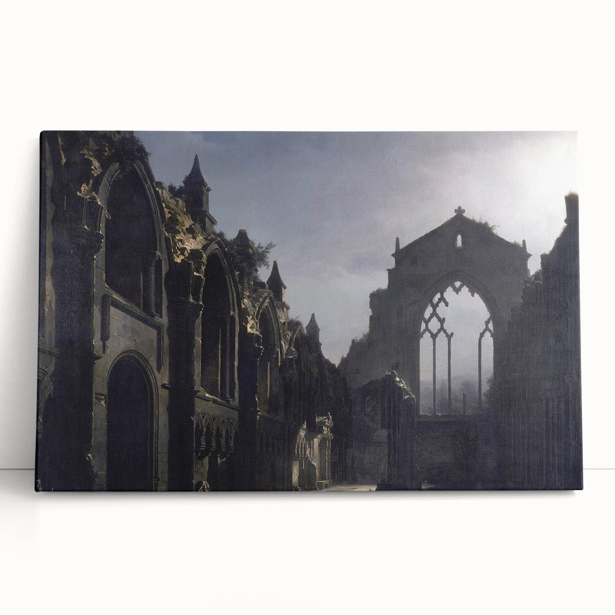 The Ruins of Holyrood Chapel - Romanticism Era Canvas Print