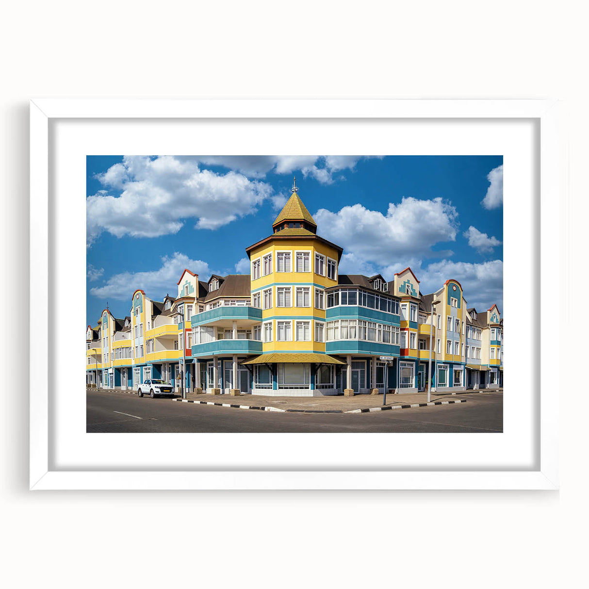 Extra large wall art depicting an abstract Namibian landscape in textured earth tones on a framed white mat.