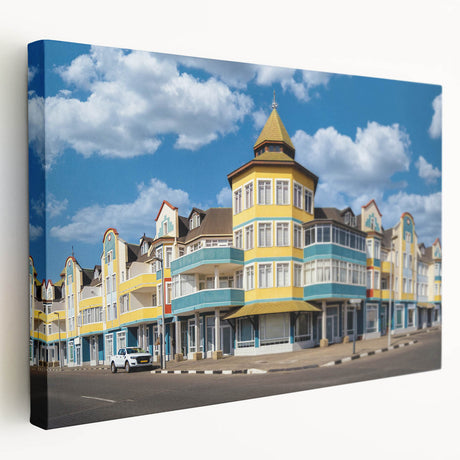 Large canvas print of a Namibian landscape in natural earth tones, suitable for kitchen wall art.