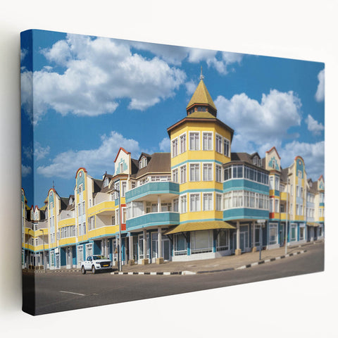 Large canvas print of a Namibian landscape in natural earth tones, suitable for kitchen wall art.