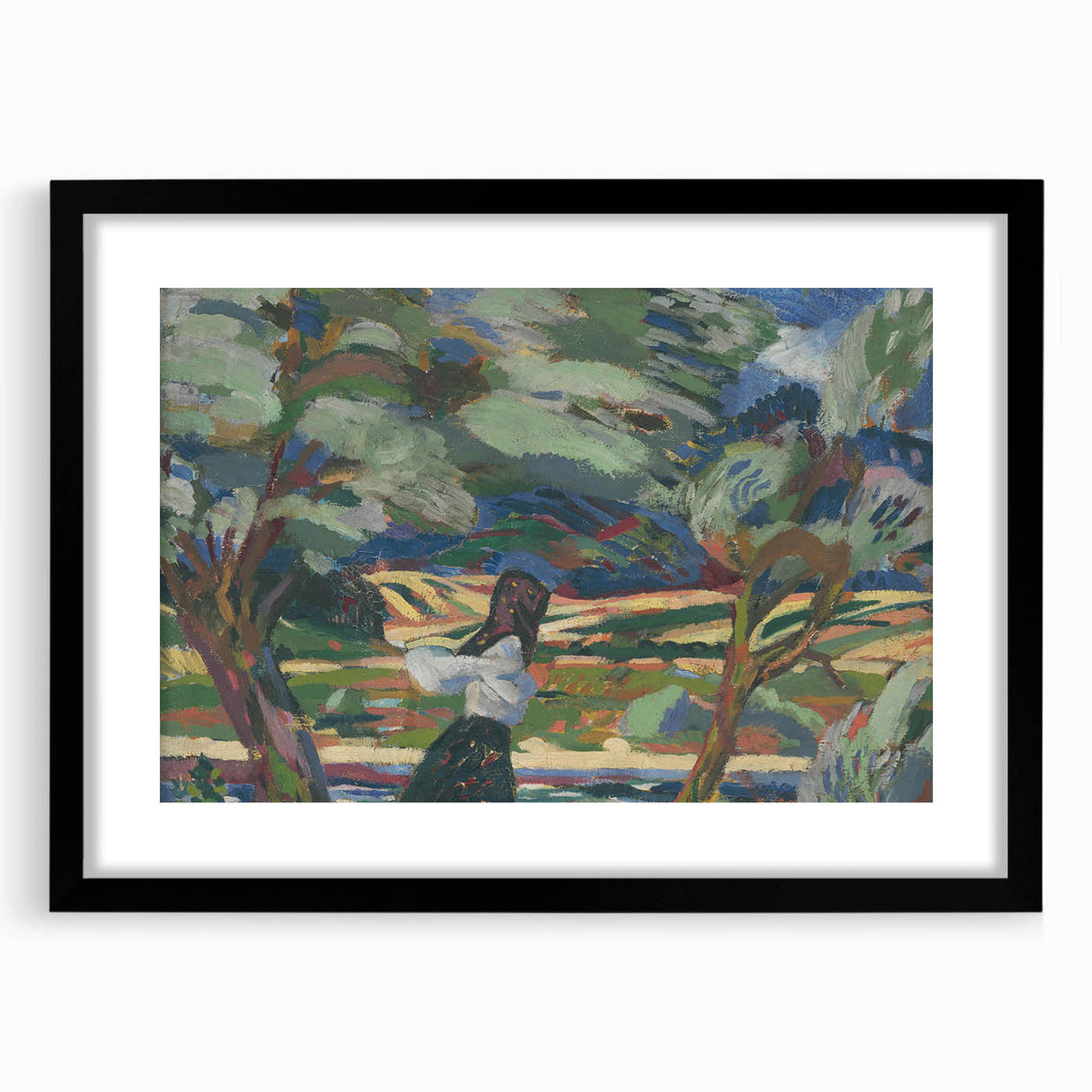 Expressionist Landscape - To the Field by Arnold Weisz-Kubínčan | Wall Art