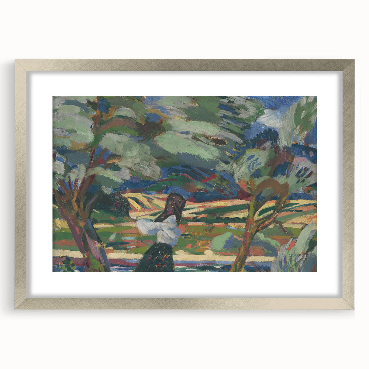 Expressionist Landscape - To the Field by Arnold Weisz-Kubínčan | Wall Art
