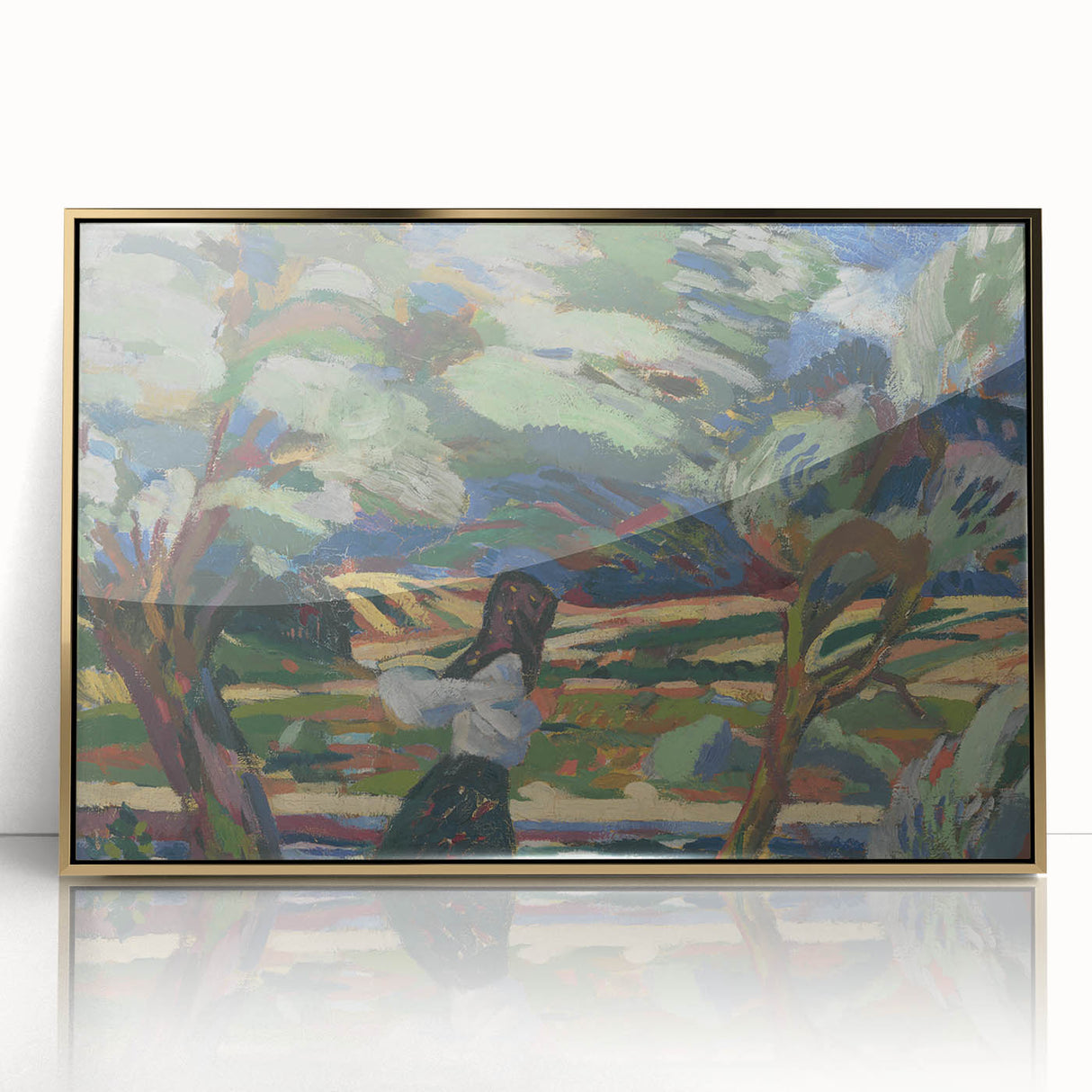 Expressionist Landscape - To the Field by Arnold Weisz-Kubínčan | Wall Art