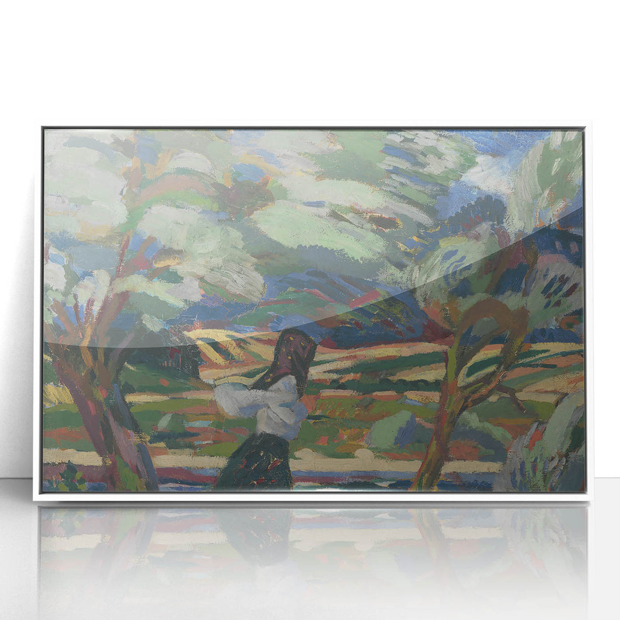 Expressionist Landscape - To the Field by Arnold Weisz-Kubínčan | Wall Art