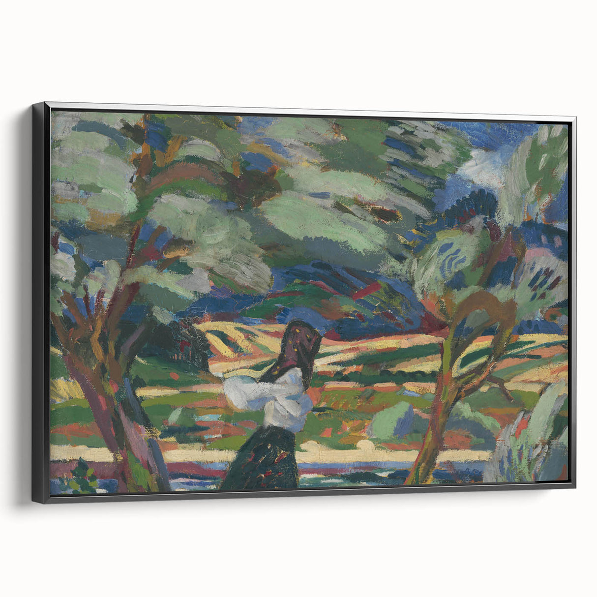 Expressionist Landscape - To the Field by Arnold Weisz-Kubínčan | Wall Art