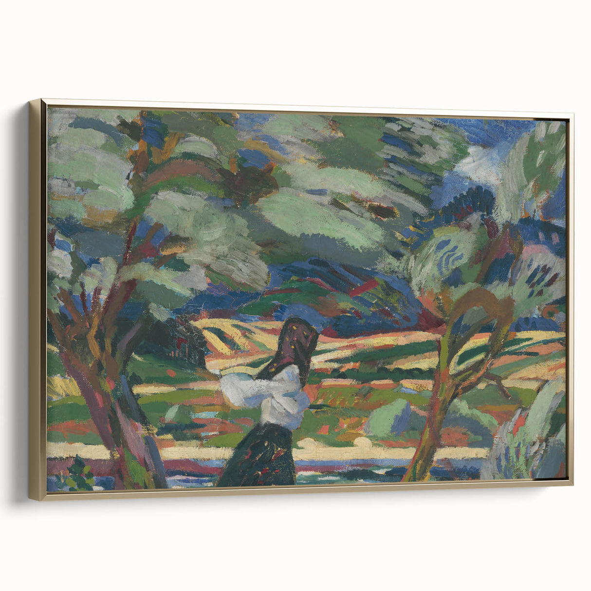 Expressionist Landscape - To the Field by Arnold Weisz-Kubínčan | Wall Art