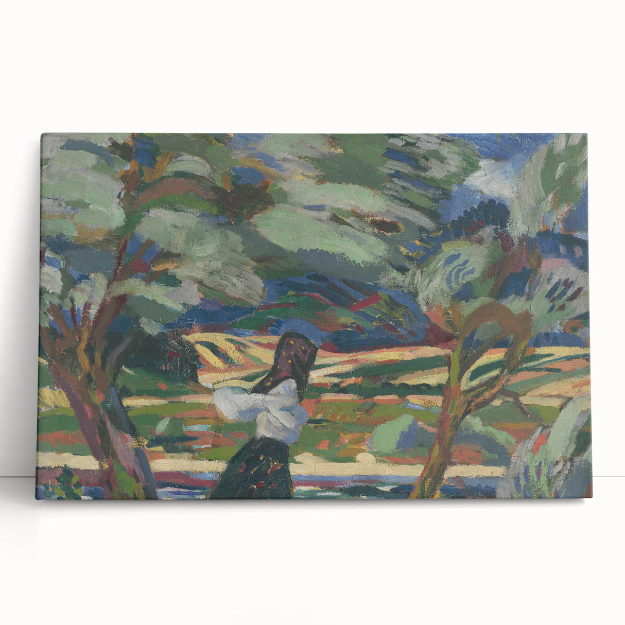 Expressionist Landscape - To the Field by Arnold Weisz-Kubínčan | Wall Art