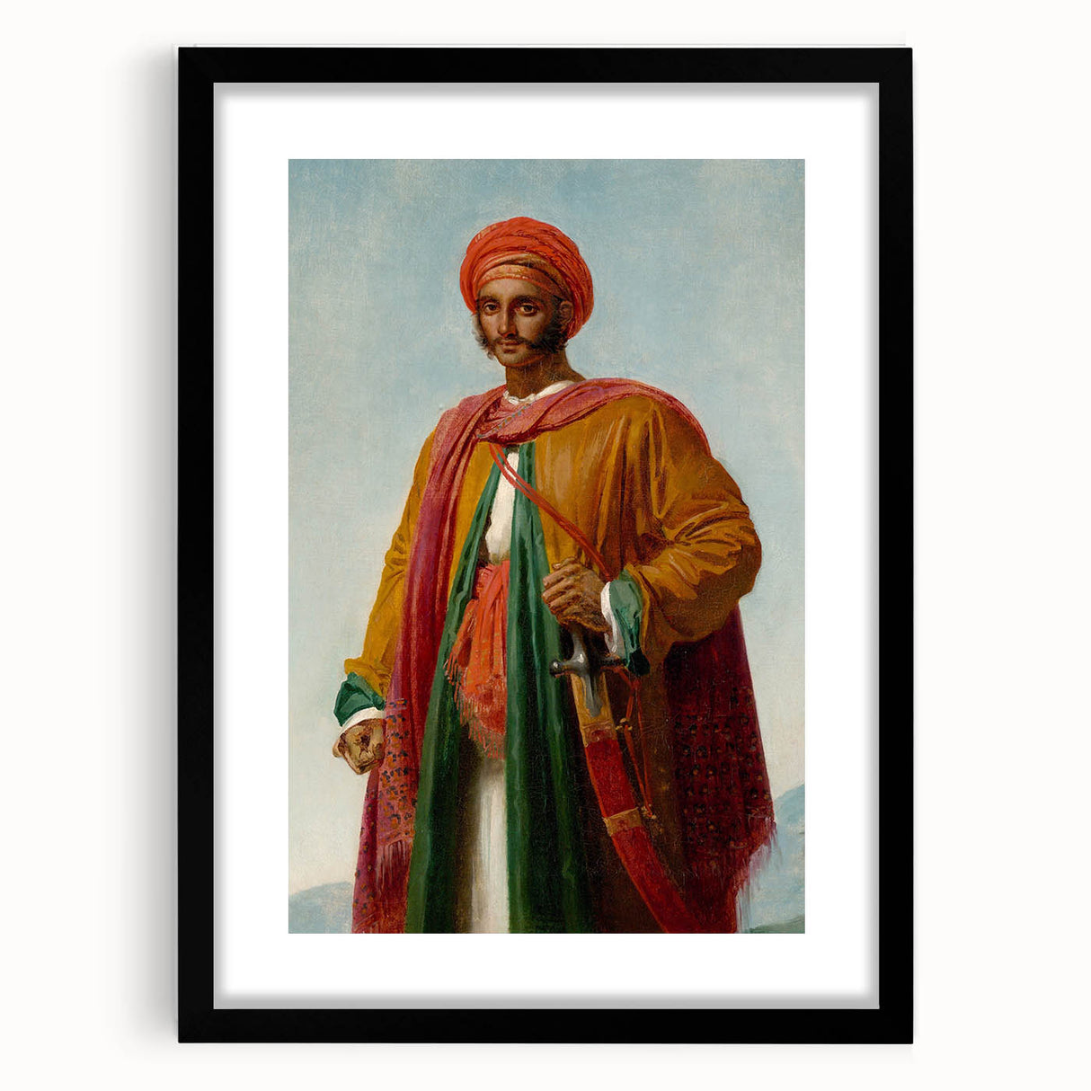 Romanticism Art: Indian Portrait by Girodet-Trioson - Elegant Print