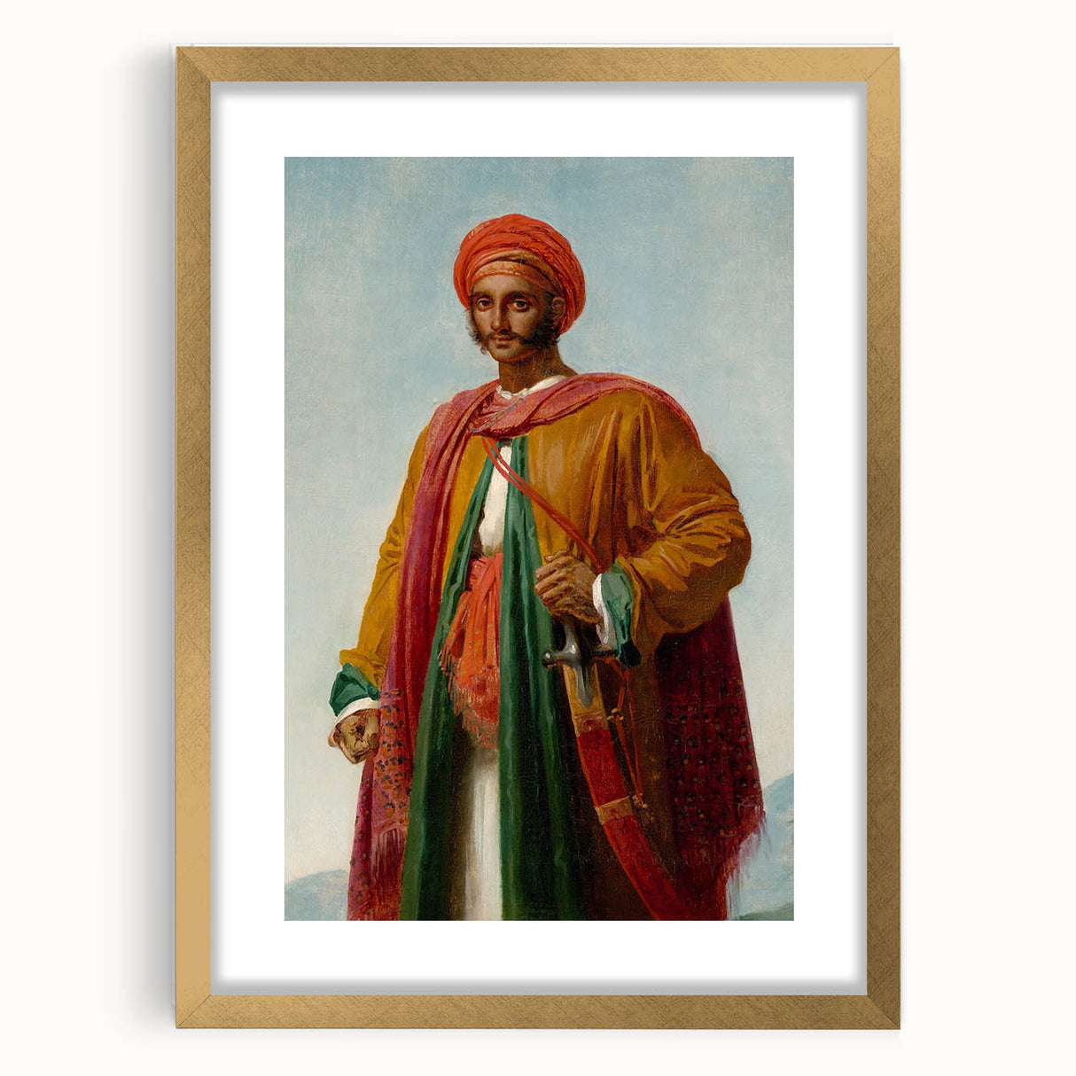 Romanticism Art: Indian Portrait by Girodet-Trioson - Elegant Print