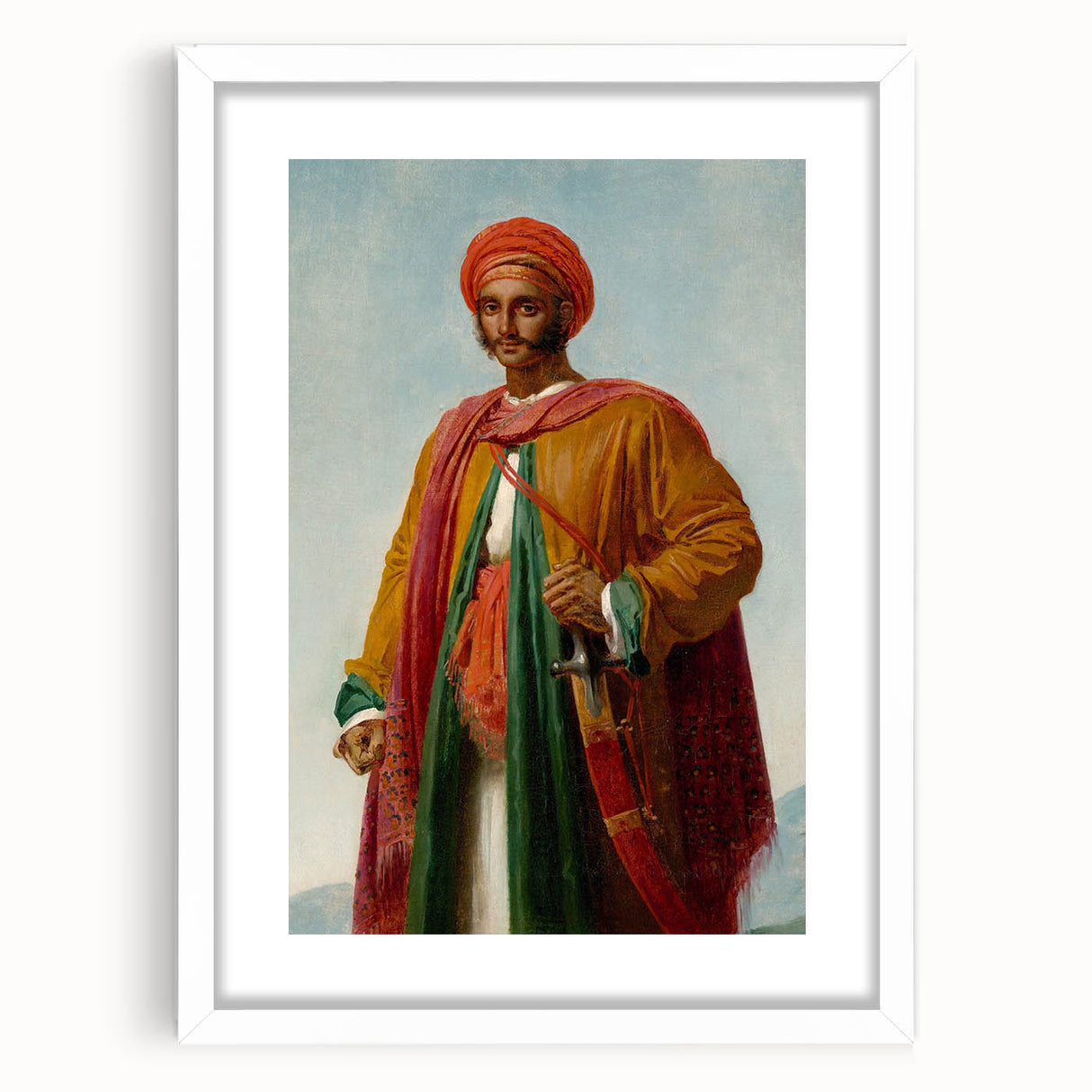 Romanticism Art: Indian Portrait by Girodet-Trioson - Elegant Print