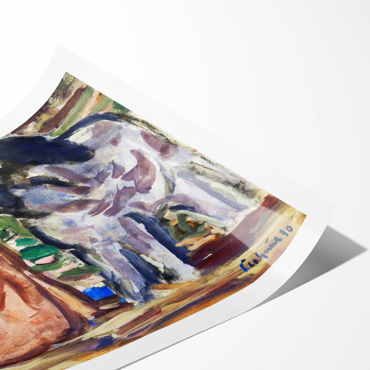 Expressionist Scene - Two Figures and a Horse by Leo Gestel | Wall Art