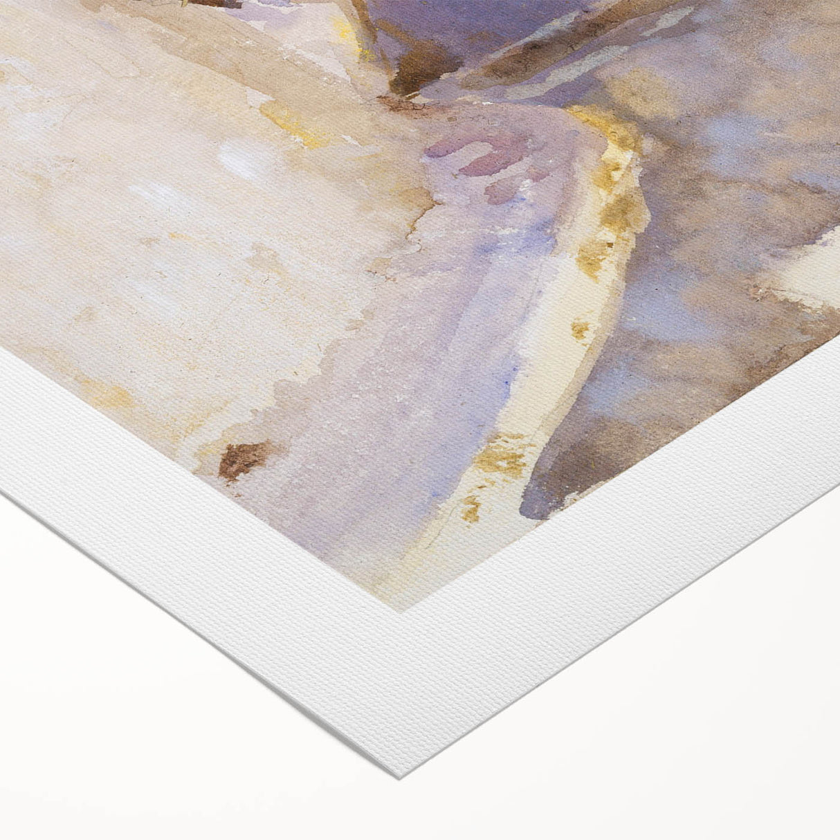 Romanticism Art: Street in Tangier by Sargent - Exotic Scenic Canvas