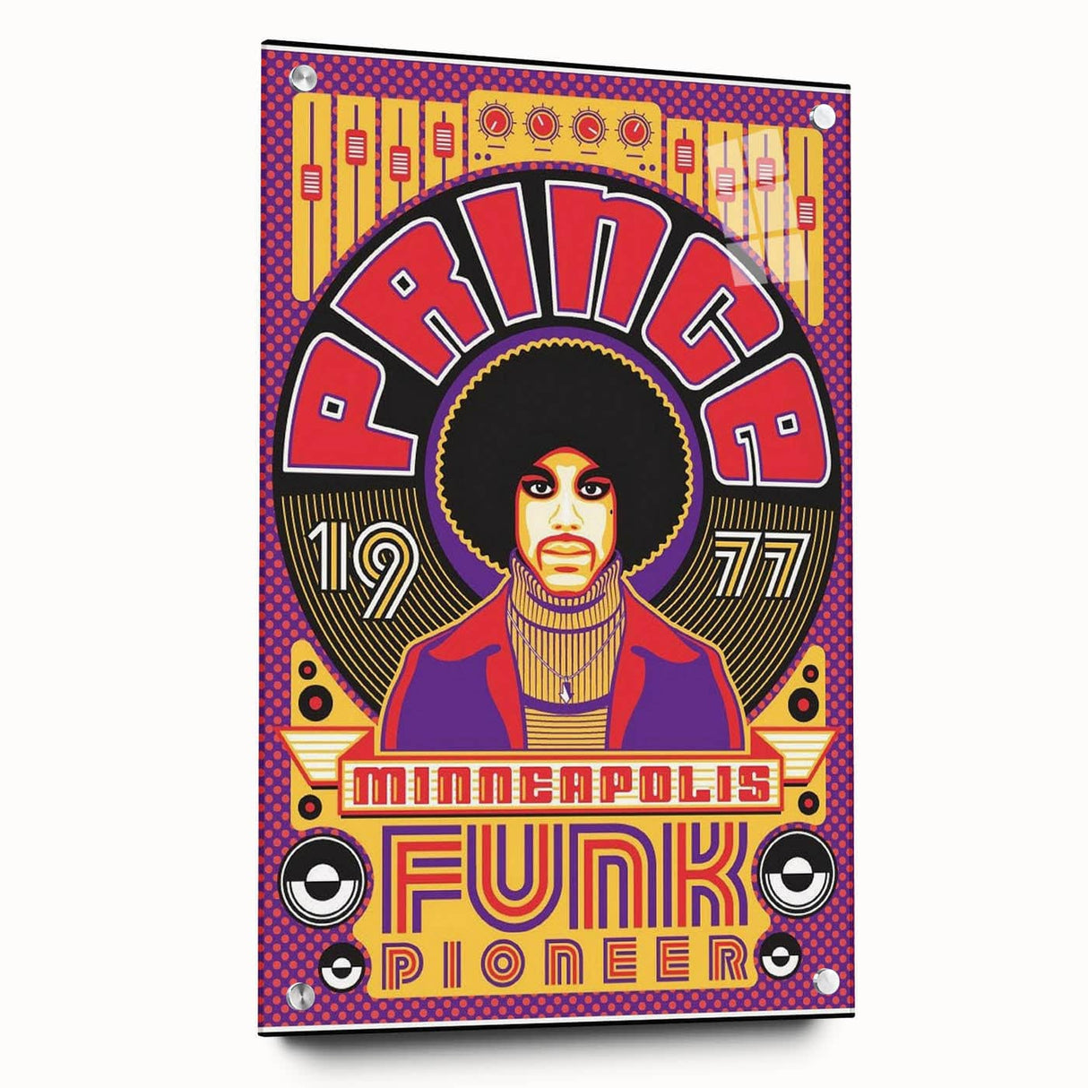 Prince 1977 Minneapolis Funk Pioneer Retro Poster