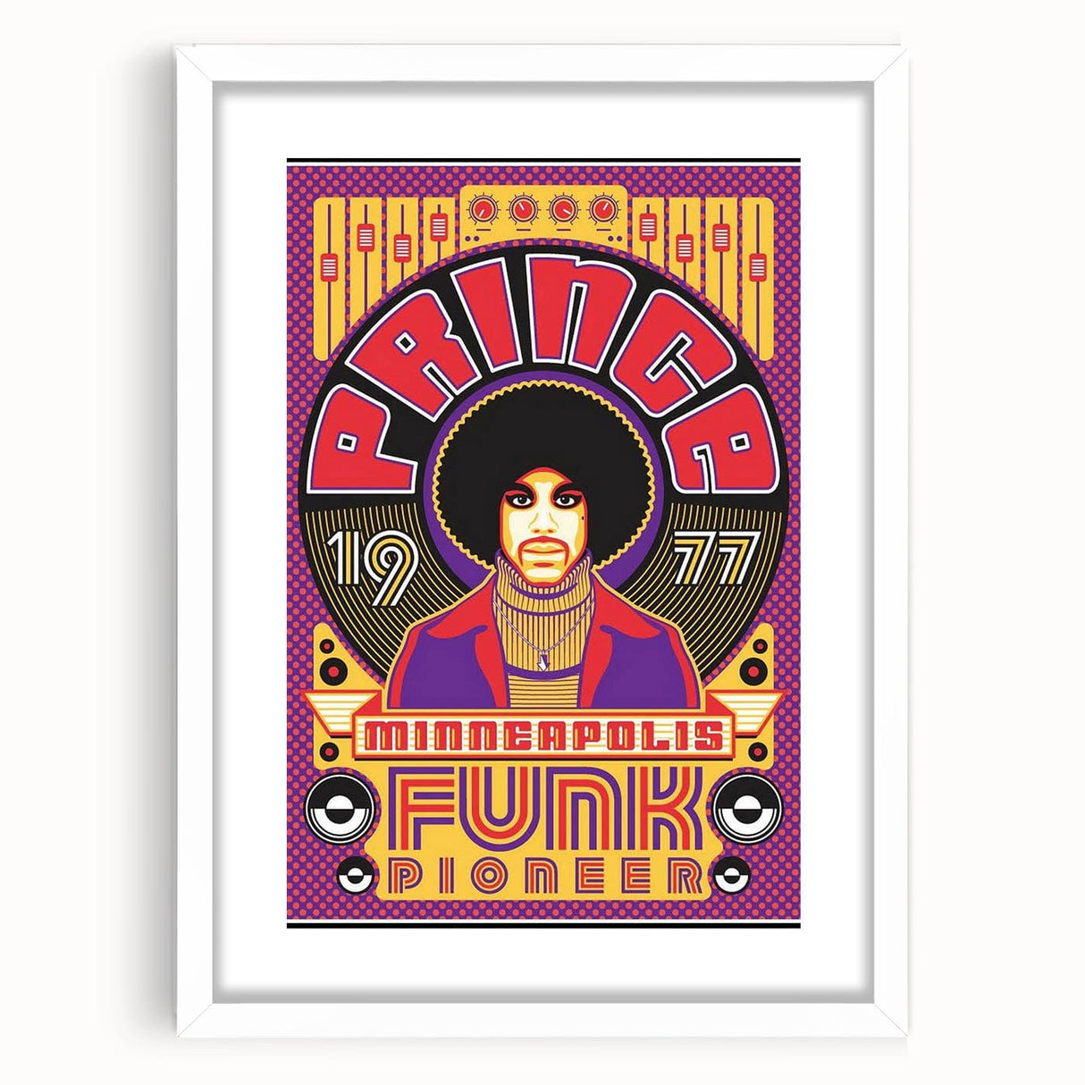 Prince 1977 Minneapolis Funk Pioneer Retro Poster