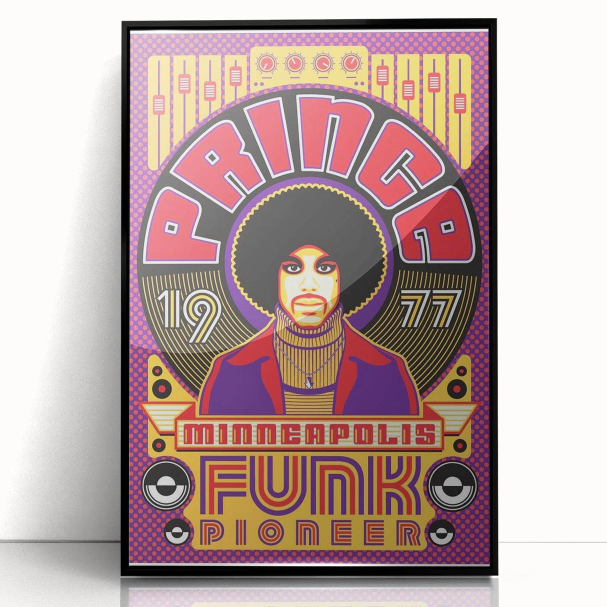 Prince 1977 Minneapolis Funk Pioneer Retro Poster