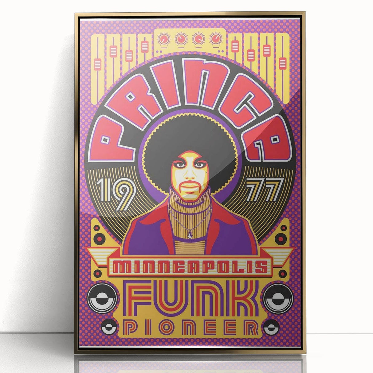 Prince 1977 Minneapolis Funk Pioneer Retro Poster