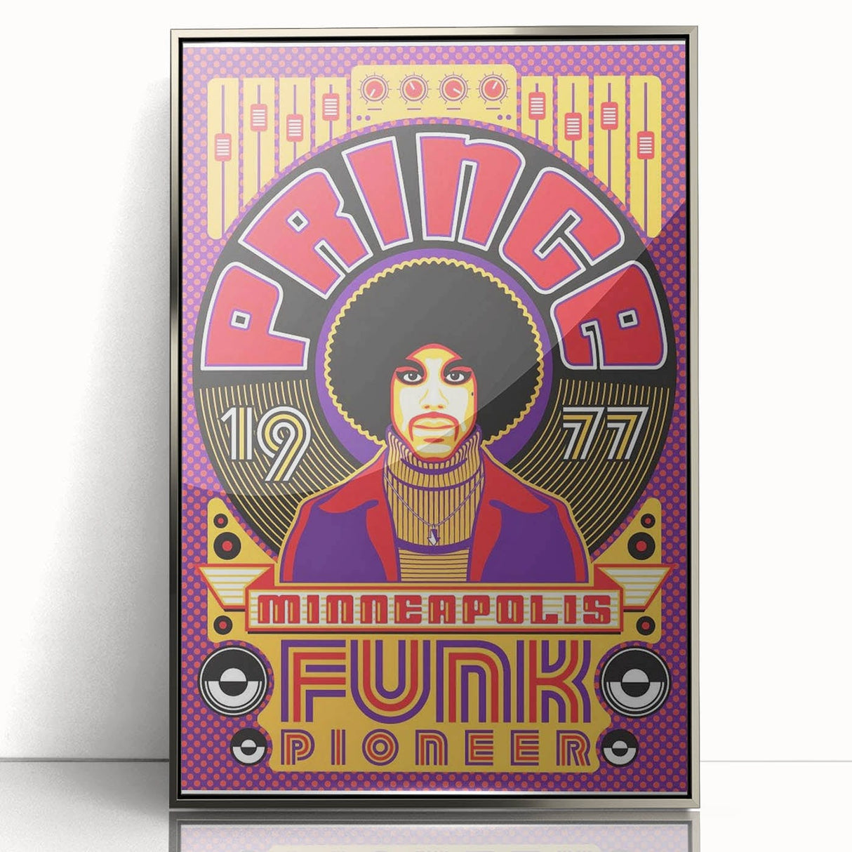 Prince 1977 Minneapolis Funk Pioneer Retro Poster