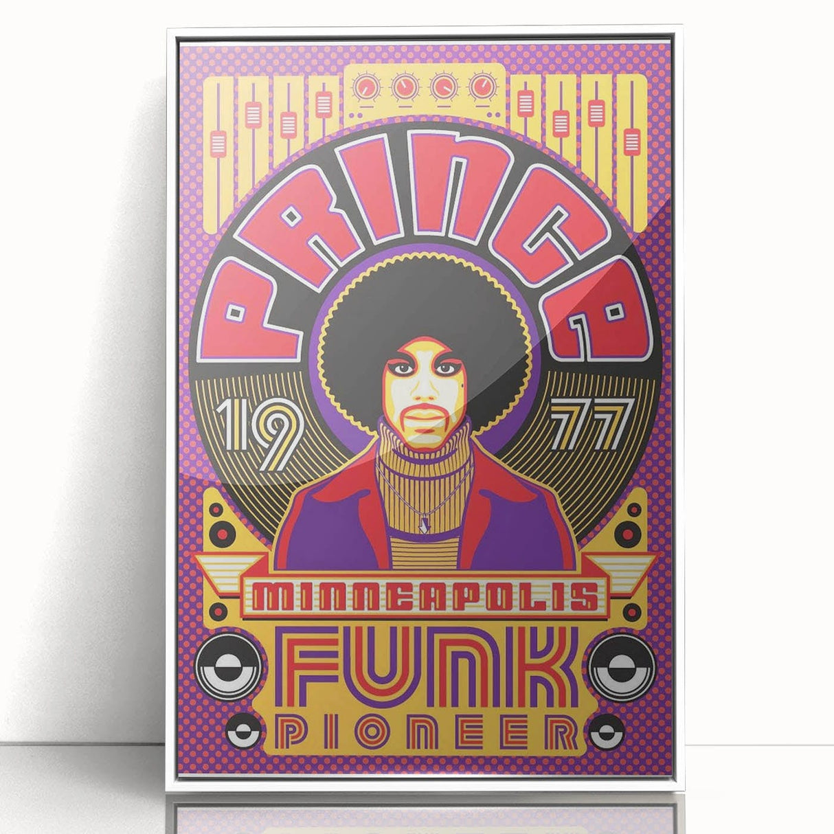 Prince 1977 Minneapolis Funk Pioneer Retro Poster