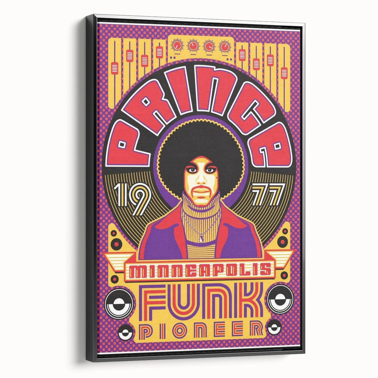Prince 1977 Minneapolis Funk Pioneer Retro Poster