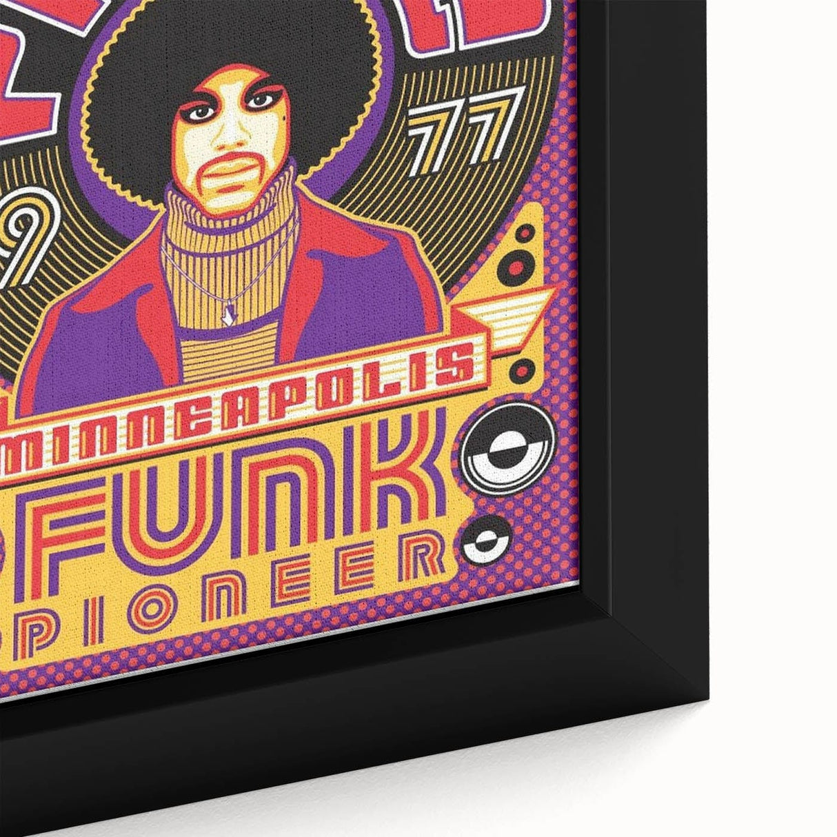 Prince 1977 Minneapolis Funk Pioneer Retro Poster