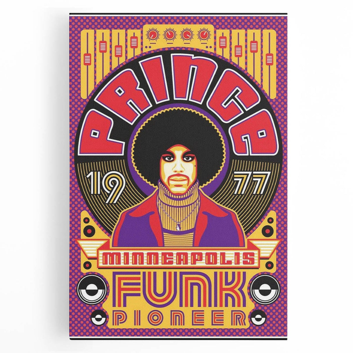 Prince 1977 Minneapolis Funk Pioneer Retro Poster