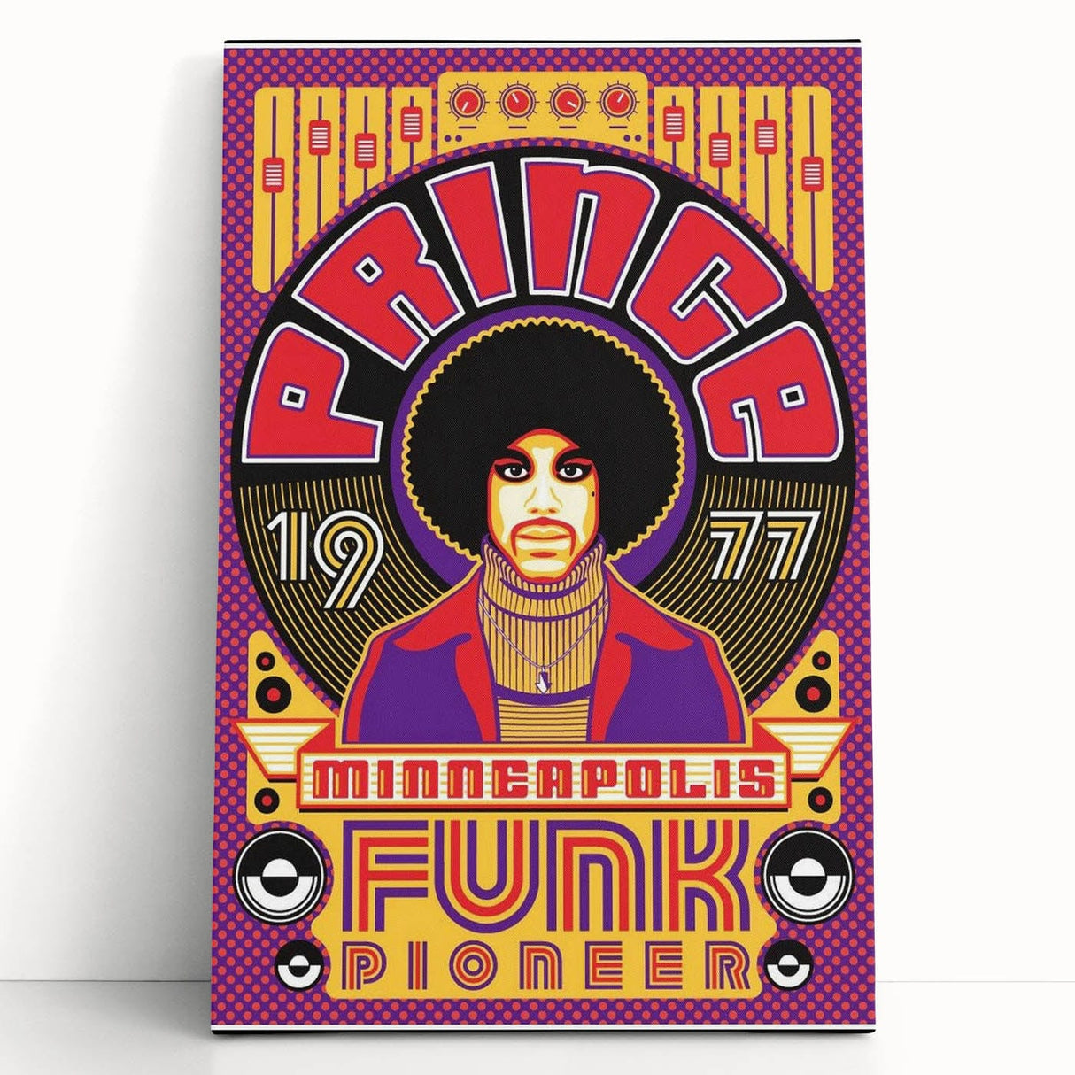 Prince 1977 Minneapolis Funk Pioneer Retro Poster