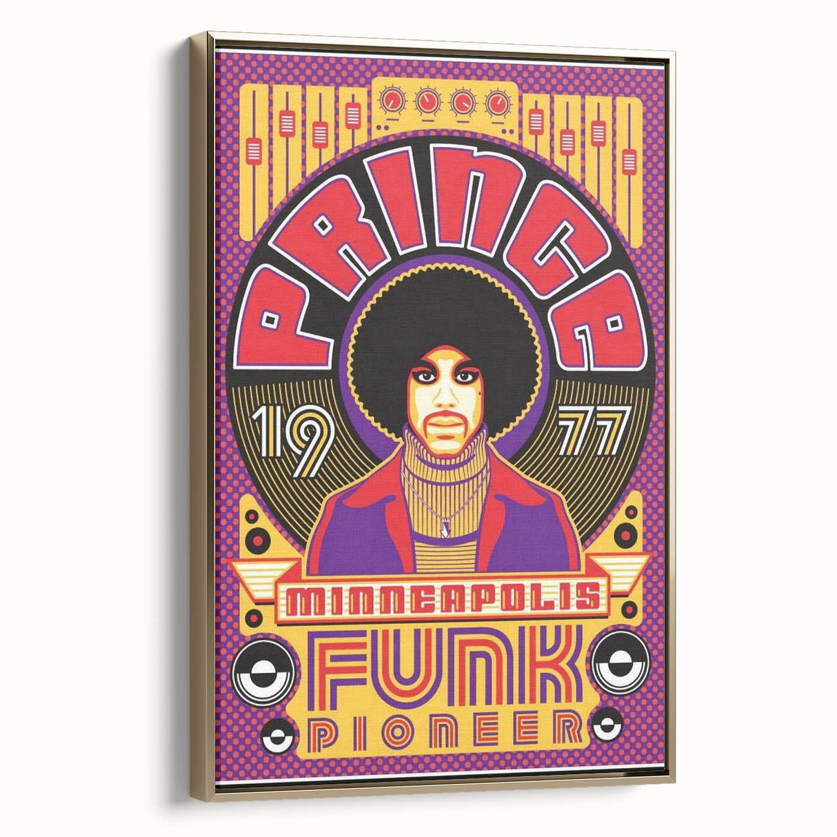 Prince 1977 Minneapolis Funk Pioneer Retro Poster