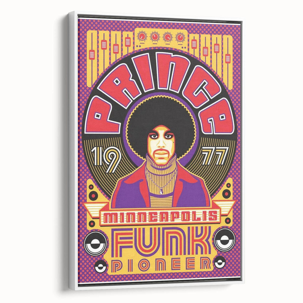 Prince 1977 Minneapolis Funk Pioneer Retro Poster