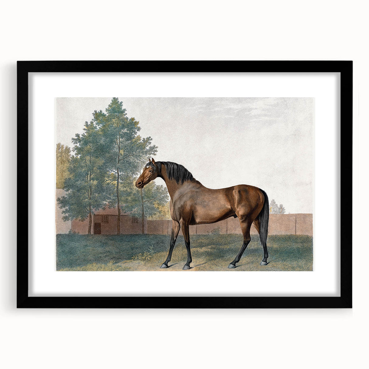 Romanticism Art: Anvil by George Stubbs - Majestic Horse Canvas