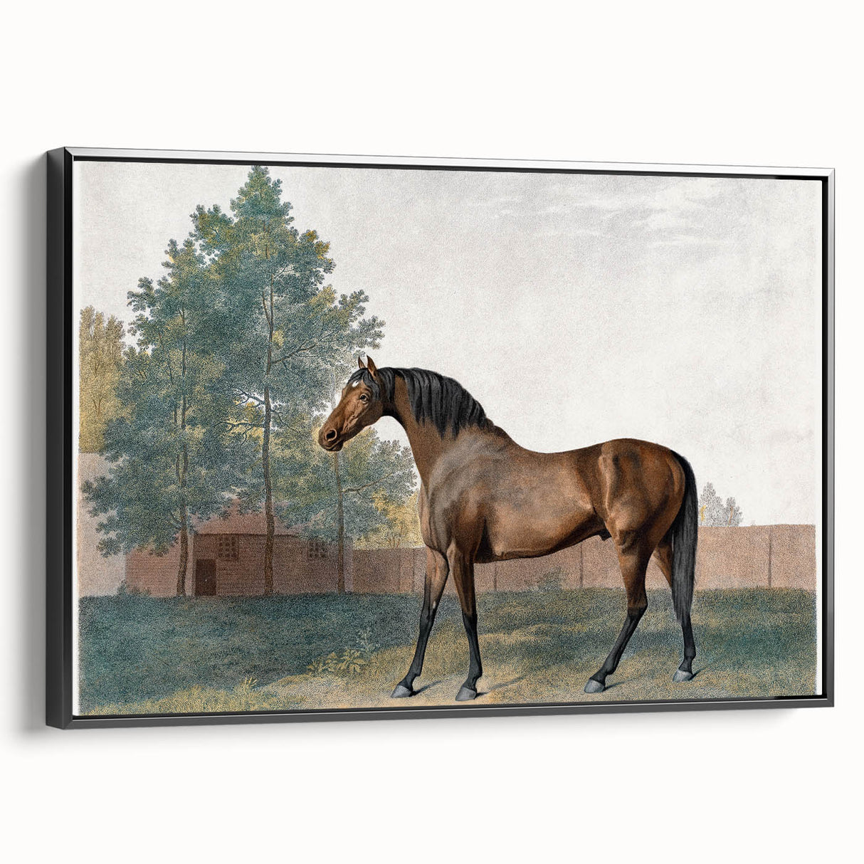 Romanticism Art: Anvil by George Stubbs - Majestic Horse Canvas