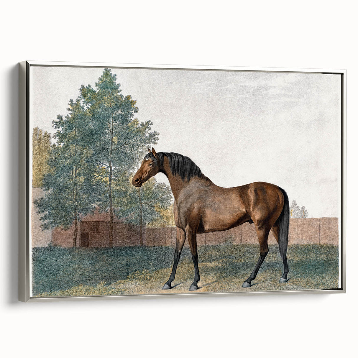 Romanticism Art: Anvil by George Stubbs - Majestic Horse Canvas
