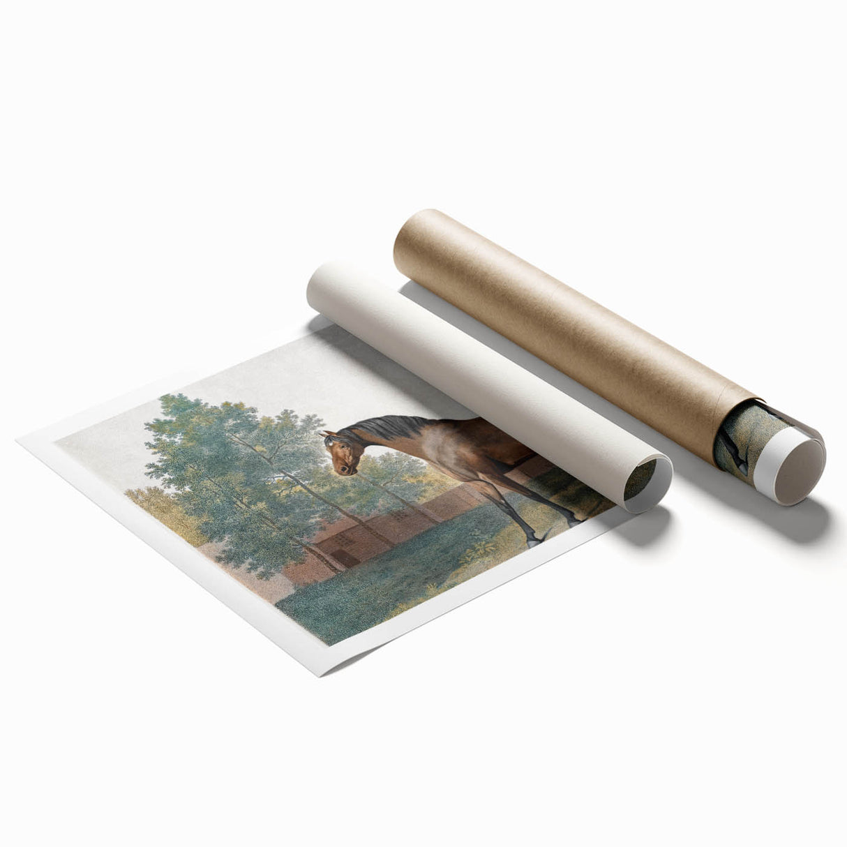 Romanticism Art: Anvil by George Stubbs - Majestic Horse Canvas