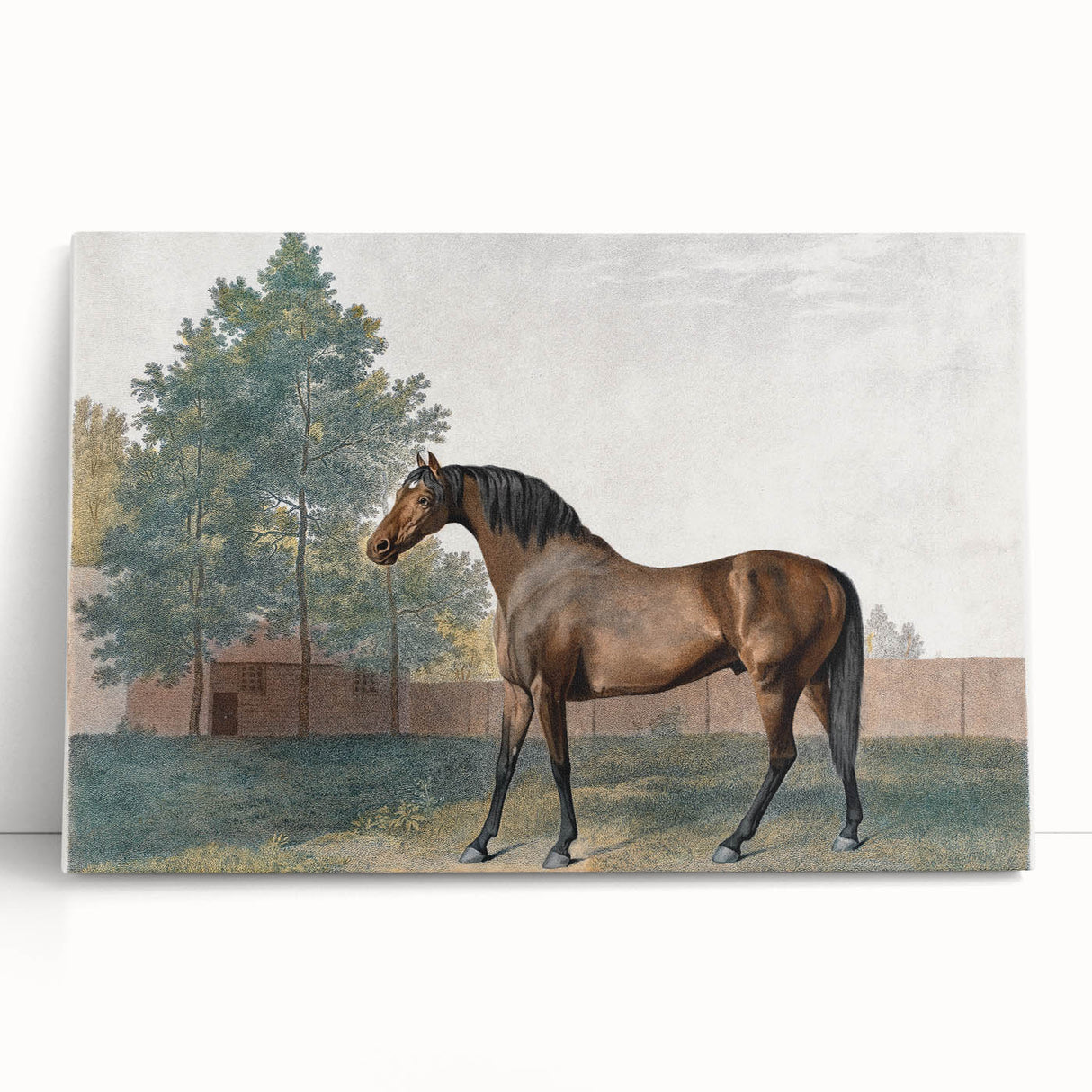 Romanticism Art: Anvil by George Stubbs - Majestic Horse Canvas