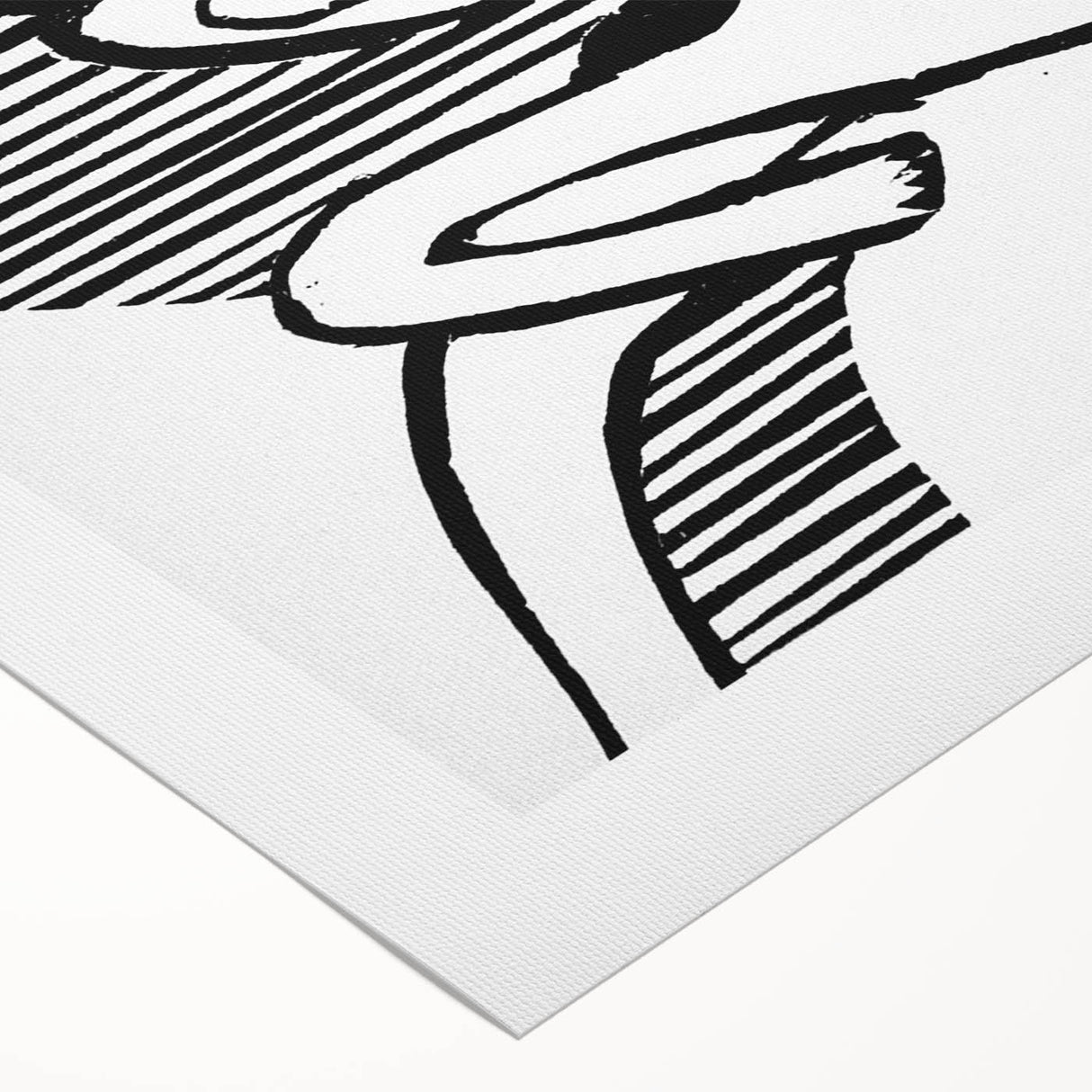 Expressionist Print - Two Dancers by Ernst Kirchner | Monochrome Wall Art