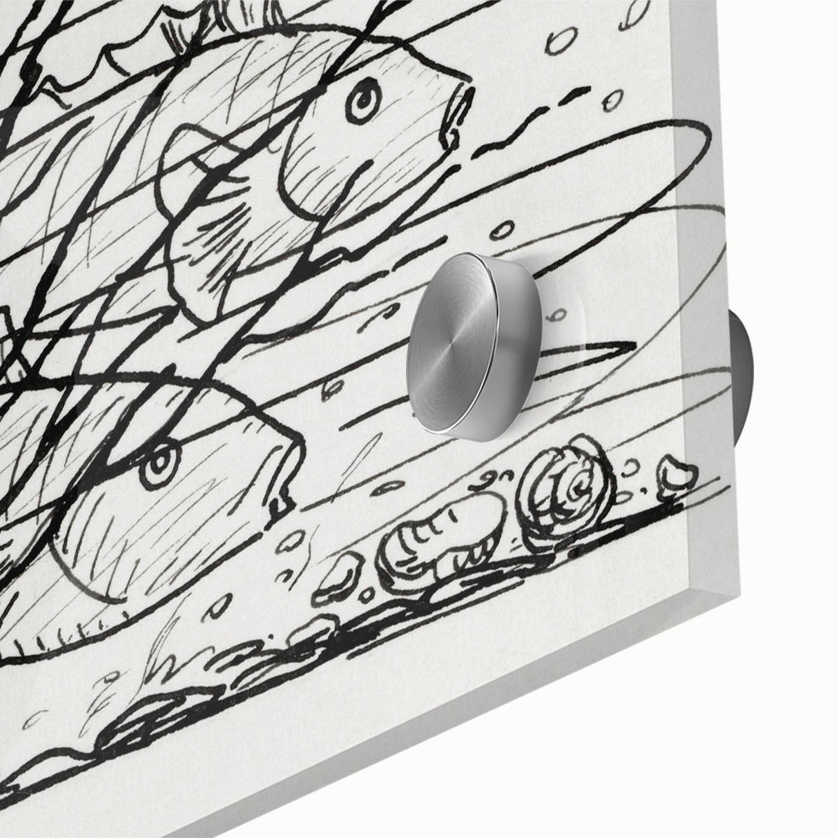 Expressionist Art: Two Fish in Water - Abstract Expressionism Print