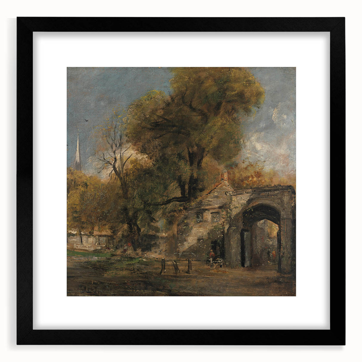 Romanticism Art: Harnham Gate by John Constable - Scenic Canvas