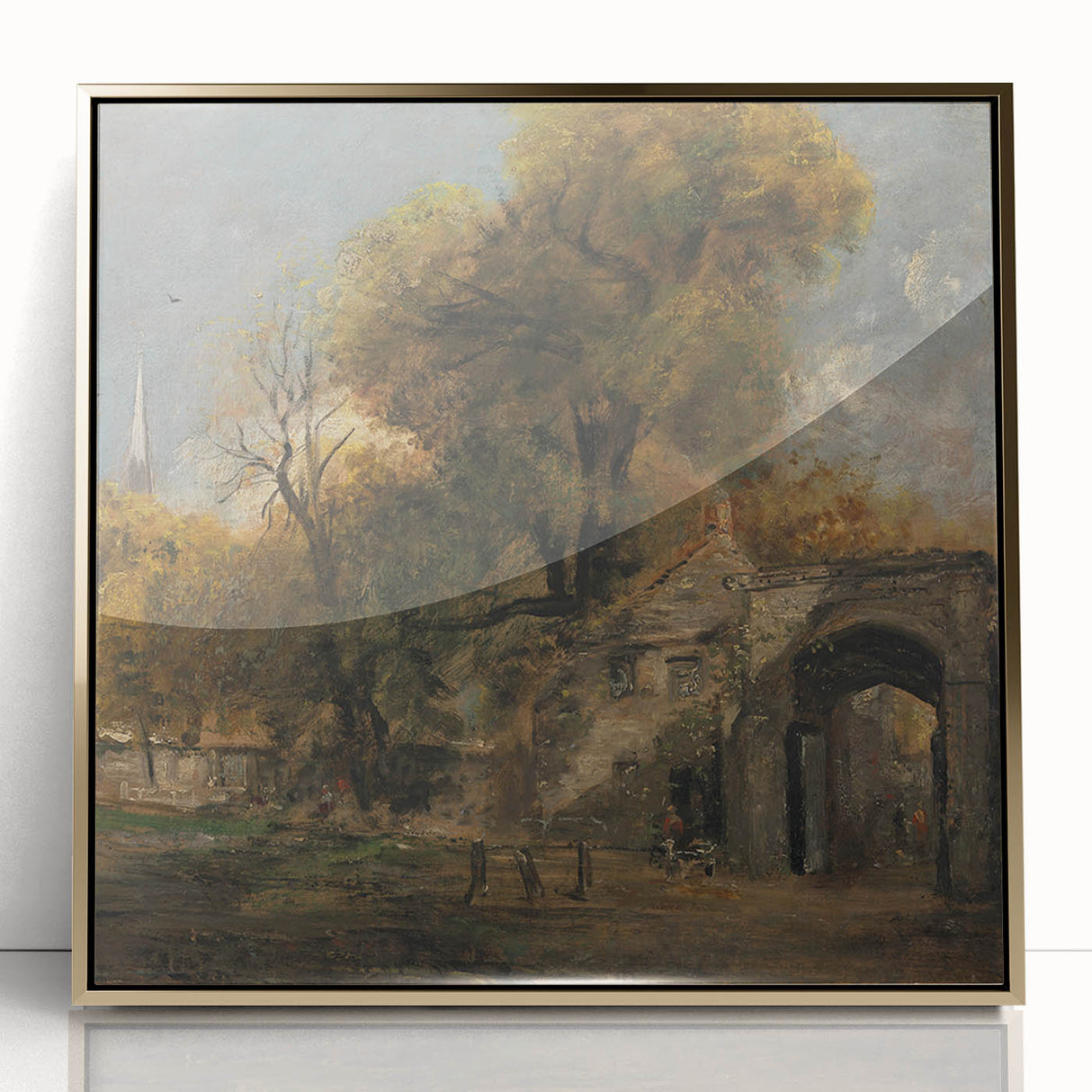 Romanticism Art: Harnham Gate by John Constable - Scenic Canvas