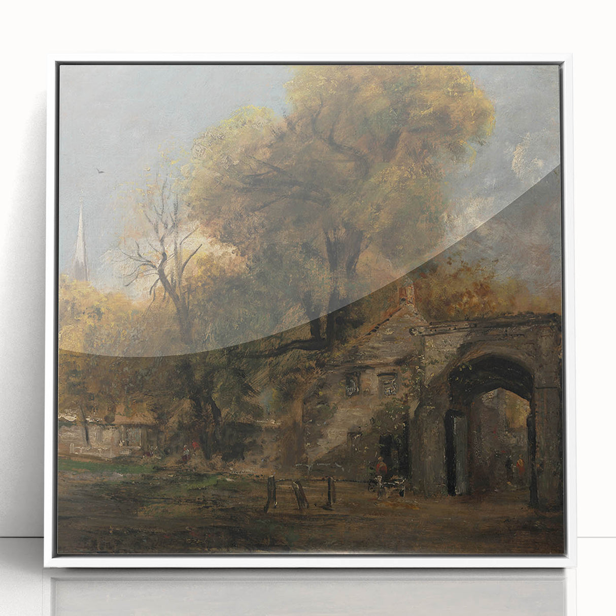 Romanticism Art: Harnham Gate by John Constable - Scenic Canvas