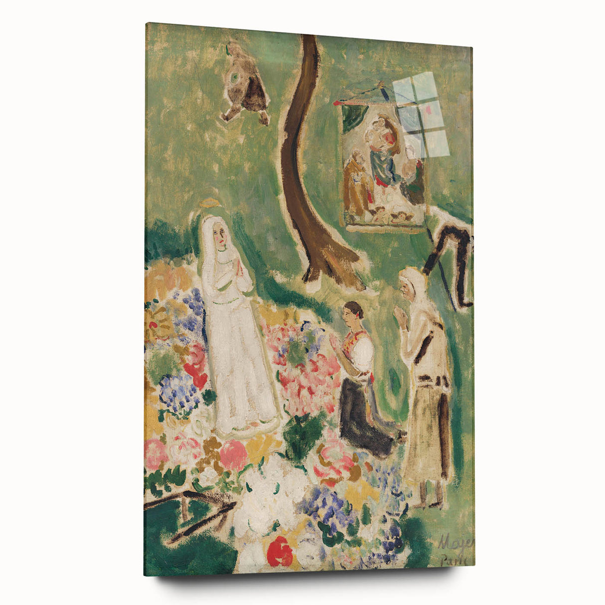 Expressionism Wall Art: Two Madonnas - Vibrant Expressionism Painting