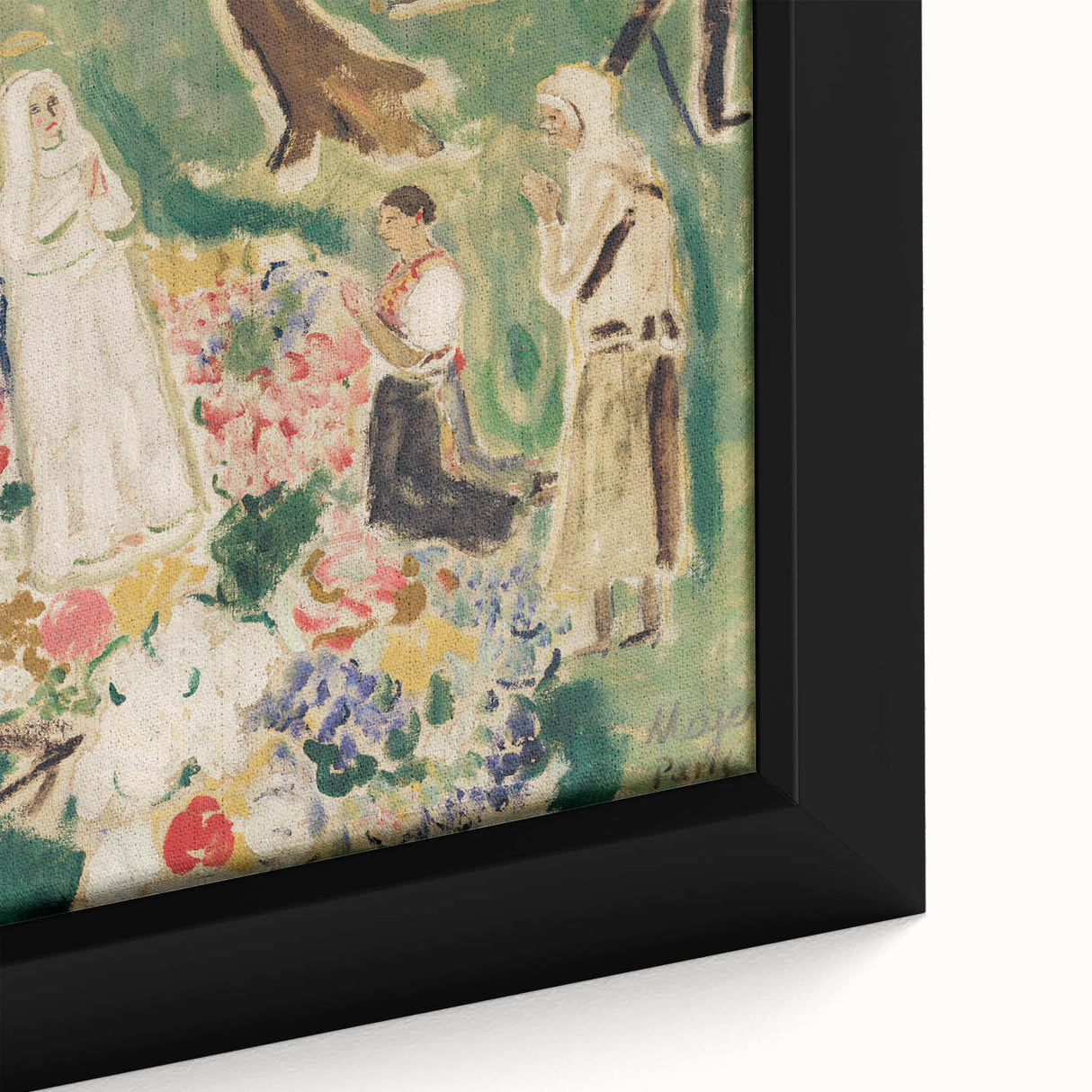 Expressionism Wall Art: Two Madonnas - Vibrant Expressionism Painting