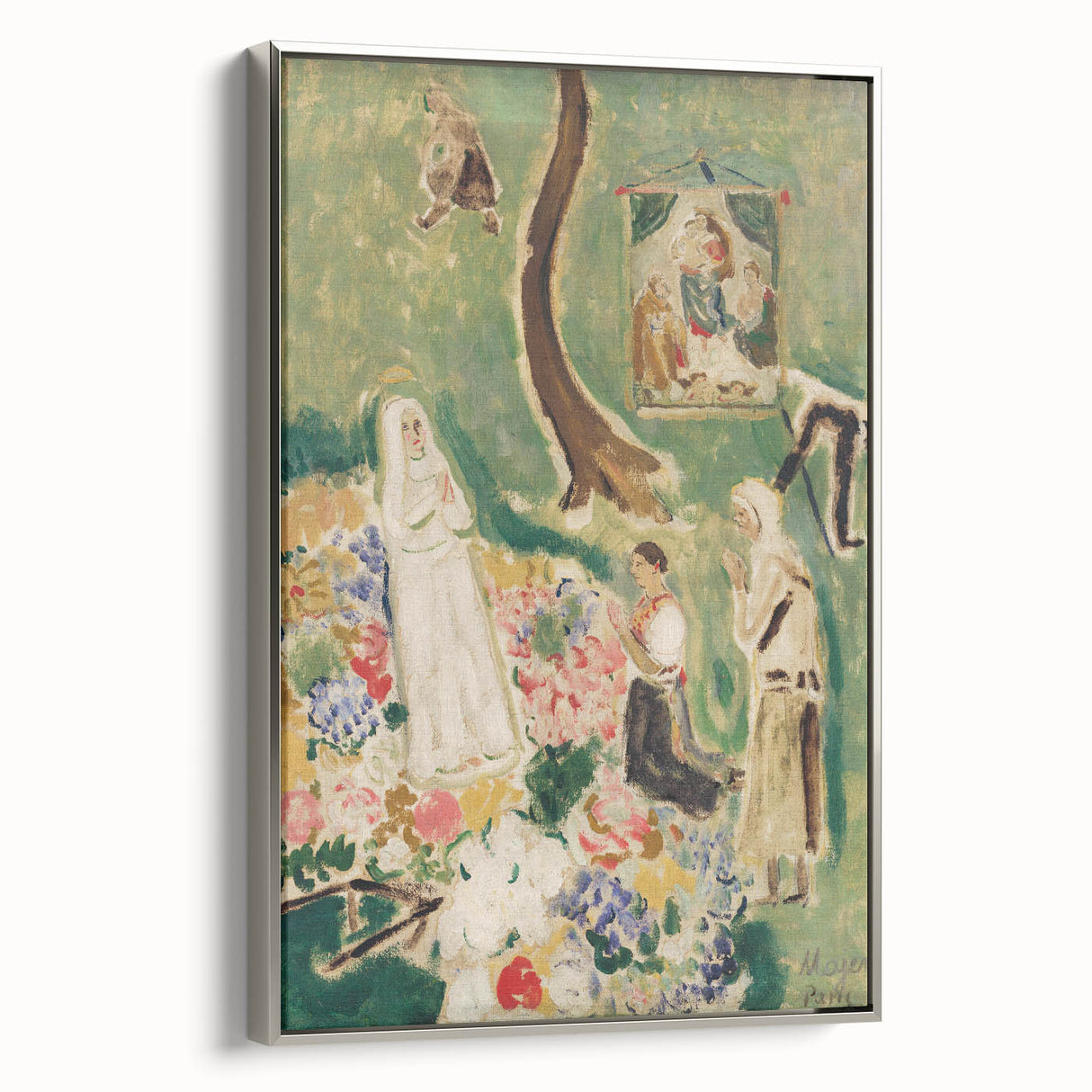 Expressionism Wall Art: Two Madonnas - Vibrant Expressionism Painting