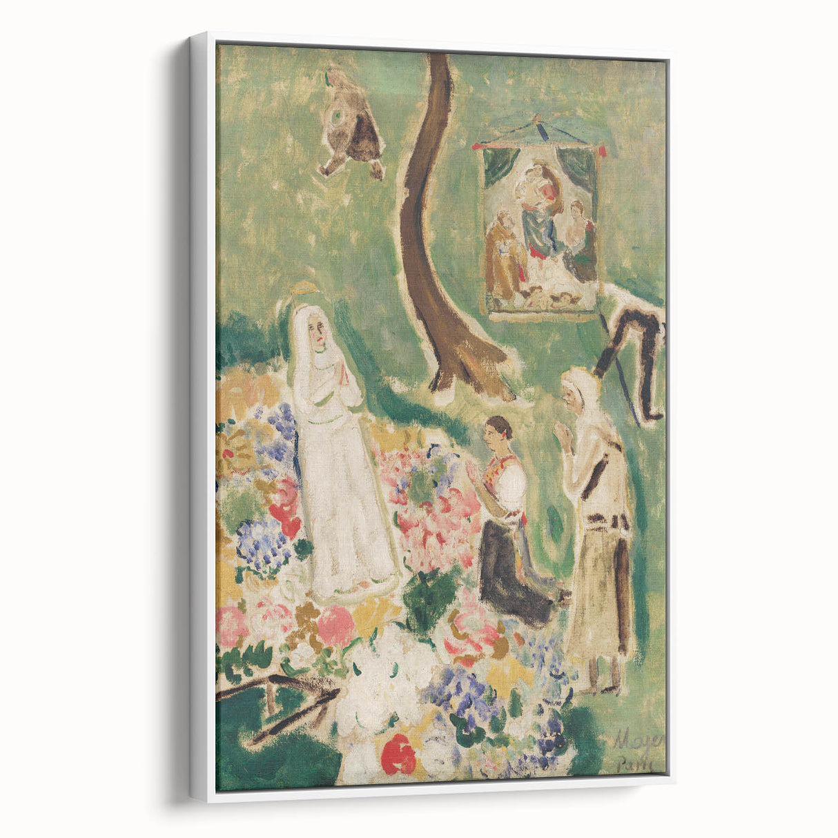 Expressionism Wall Art: Two Madonnas - Vibrant Expressionism Painting