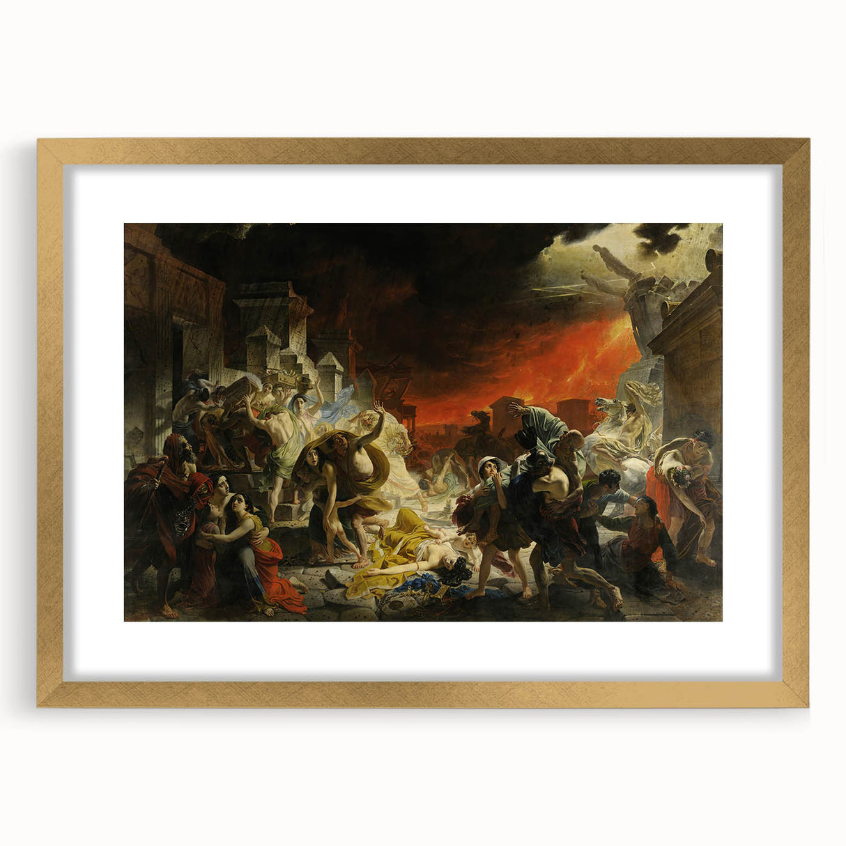 Romanticism Art: Last Day of Pompeii by Briullov - Dramatic Masterpiece