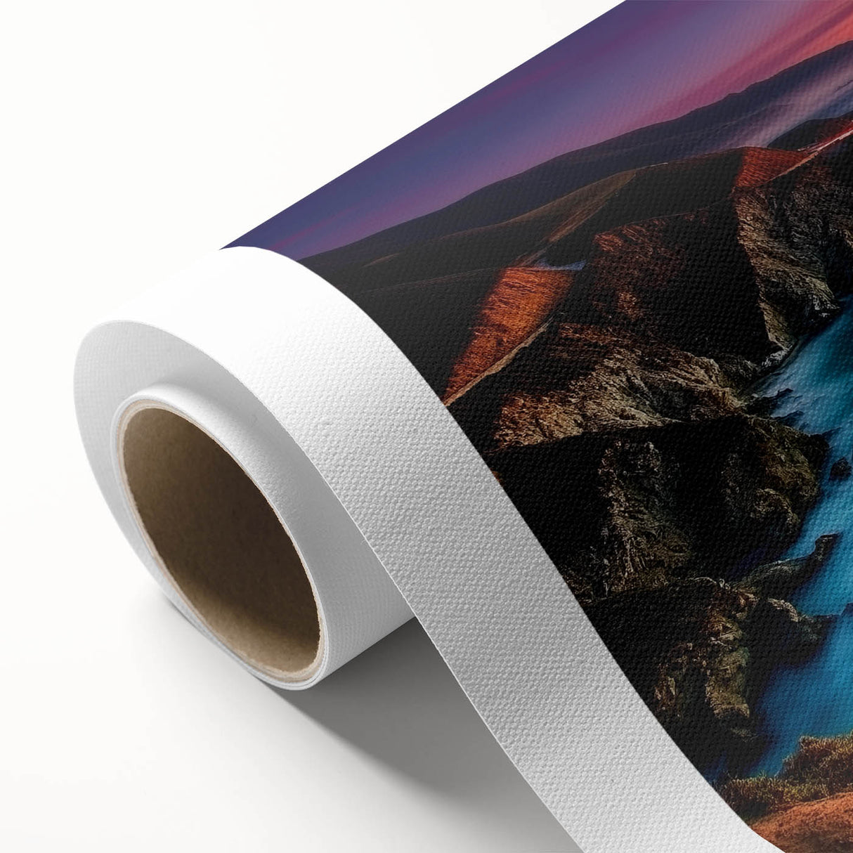 Coastal Bridge at Sunset – Dynamic Abstract Motion Wall Art