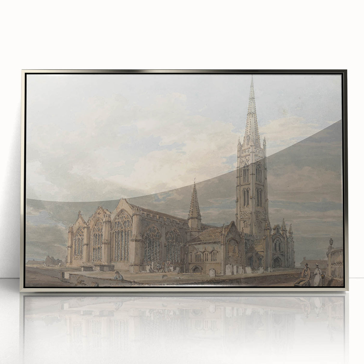 North-East View of Grantham Church - Romanticism Canvas Print