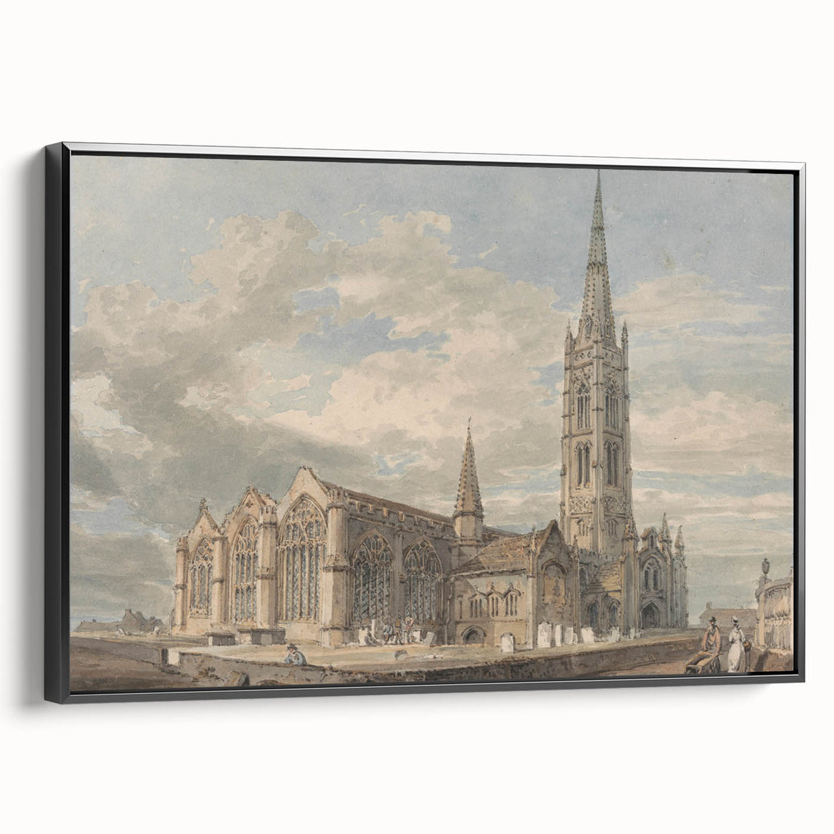 North-East View of Grantham Church - Romanticism Canvas Print