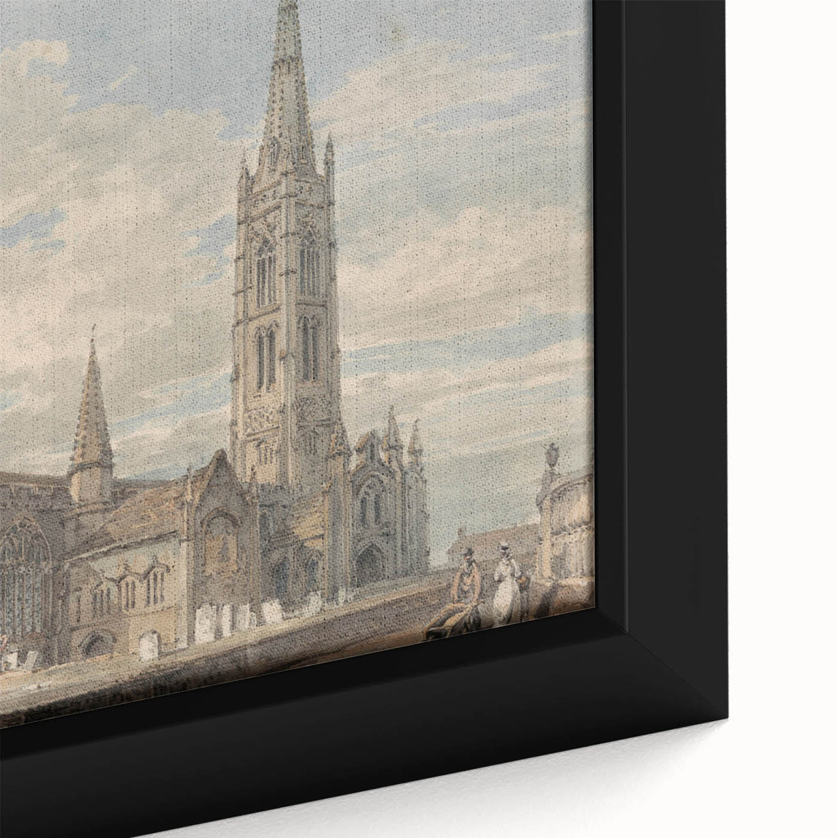 North-East View of Grantham Church - Romanticism Canvas Print