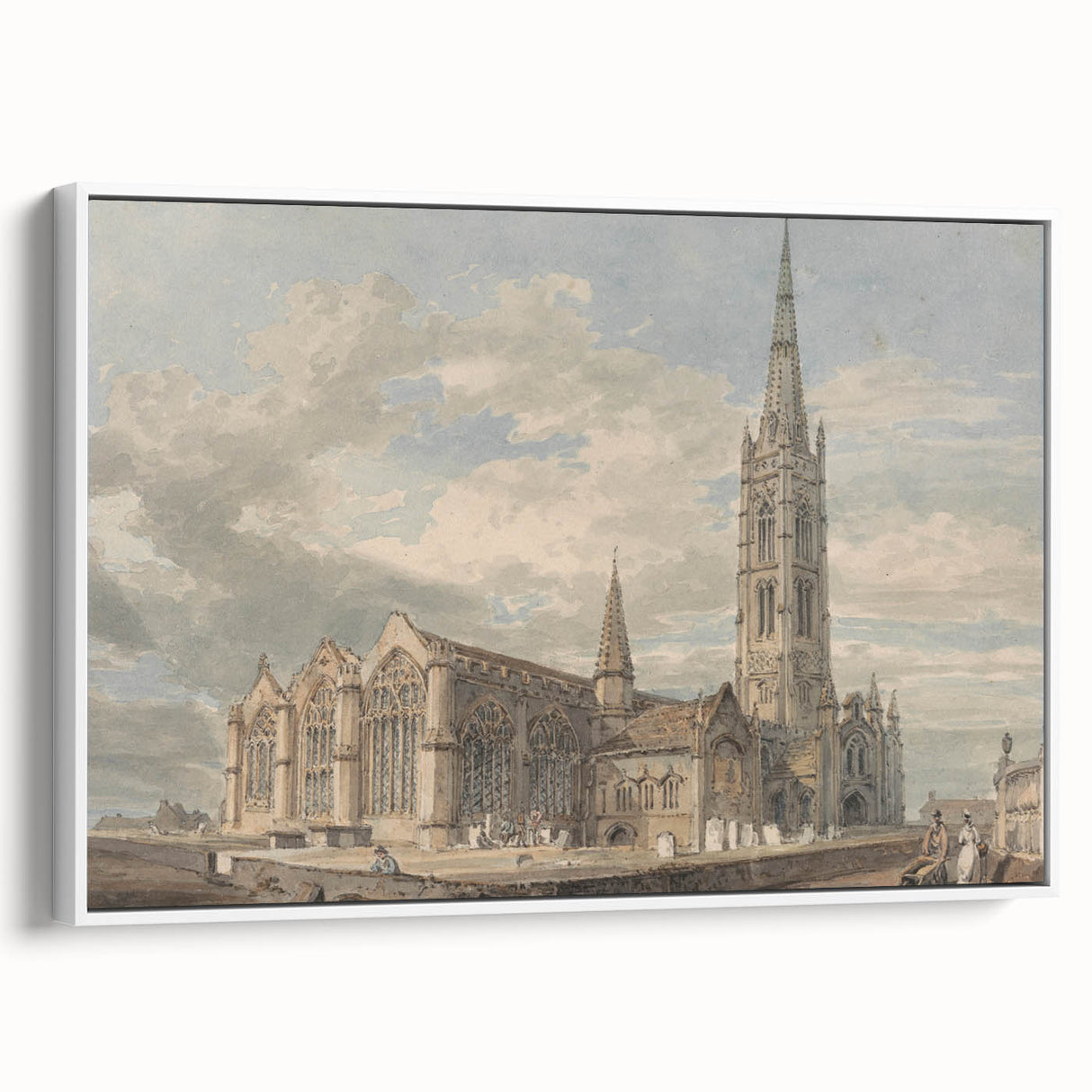 North-East View of Grantham Church - Romanticism Canvas Print